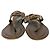 Sandali slide thong con dettaglio a fiocco in scamosciato marrone Tod's - vista 2