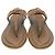 Sandali slide thong con dettaglio a fiocco in scamosciato marrone Tod's - vista 3