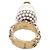 Gucci Ring aus goldfarbenem Metall mit Kunstperlen Golden - Ansicht 4