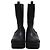 Versace Mid-Calf Chelsea Boots aus Leder in Schwarz - Ansicht 2