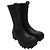 Versace Mid-Calf Chelsea Boots aus Leder in Schwarz - Ansicht 4