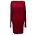 Mini abito a maniche lunghe Lanvin in viscosa bordeaux Rosso Bordò