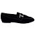 Tod's Loafer aus schwarzem Samt mit Kristallbesatz