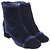 Botas Stuart Weitzman con borde deshilachado en terciopelo azul - vista 3