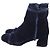 Botas Stuart Weitzman con borde deshilachado en terciopelo azul - vista 5
