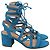 Sandali Artemis con lacci di Gianvito Rossi in scamosciato blu Blu chiaro