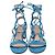 Sandali Artemis con lacci di Gianvito Rossi in scamosciato blu Blu chiaro - vista 2