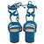 Sandali Artemis con lacci di Gianvito Rossi in scamosciato blu Blu chiaro - vista 5