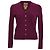 Tory Burch V-Ausschnitt Cardigan aus Kaschmir in Burgundy Rot Bordeaux