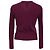 Tory Burch V-Ausschnitt Cardigan aus Kaschmir in Burgundy Rot Bordeaux - Ansicht 3