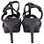 Yves Saint Laurent Sandali con plateau glitterati Tribute di Saint Laurent in scamosciato nero - vista 4