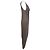 Abito midi drappeggiato con scollo a V Rick Owens in cotone grigio - vista 2