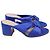 Gianvito Rossi Twist Knot Mules aus blauem Satin