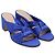 Gianvito Rossi Twist Knot Mules aus blauem Satin - Ansicht 3