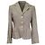 Blazer a rayas Max Mara en algodón beige