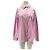Autre Marque Camisa de rayas de algodón rosa ADANOLA M