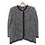 Chaqueta sin cuello Leonard Fashion Negro Blanco