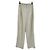 Autre Marque Ecru gestreifte Hose Beige