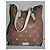 Moschino Cheap and Chic Shopper aus perforiertem Leder Braun - Ansicht 2