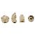 Set di mollette a fiore Camellia Chanel Bianco D'oro