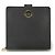 Portafoglio Bi-Fold Loewe in pelle nera Nero