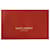 Porte-cartes en cuir rouge Yves Saint Laurent  - vue 22