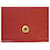 Porte-cartes en cuir rouge Yves Saint Laurent  - vue 8
