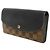 Cartera larga Louis Vuitton Portefeuille Normandie Castaño Negro Damier ebene - vista 2