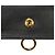 Fendi By The Way Piccolo Portafoglio con Borchie Oro Bi-fold Wallet Nero - vista 10