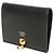 Fendi By The Way Piccolo Portafoglio con Borchie Oro Bi-fold Wallet Nero - vista 2