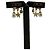 Orecchini Christian Dior Revolution Star Motif Logo D'oro - vista 5
