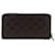 Céline Portafoglio lungo Round Zip Triomphe Celine Marrone  - vista 2
