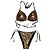 Autre Marque Bikini Triangle Metallizzato Oro D'oro