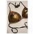 Autre Marque Bikini Triangle Metallizzato Oro D'oro - vista 4