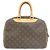 Borsa Louis Vuitton Monogram Bowling Vanity Marrone Monogramma - vista 2