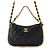 Borsa a tracolla Chanel in agnello con catena Nero