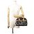 Louis Vuitton Monogram Multicolor Trouville Handtasche Schwarz Beige - Ansicht 4