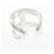 Hermès Osmo Ring mit breitem silbernem Band  - Ansicht 3