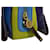 Gianni Versace Couture Carla Handtasche - Wildleder & Lackleder Braun Blau Grün Lila  - Ansicht 16