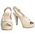 Prada Décolleté Platform Slingback Pelle Crema Crudo