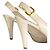 Prada Décolleté Platform Slingback Pelle Crema Crudo - vista 10