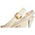 Prada Décolleté Platform Slingback Pelle Crema Crudo - vista 18