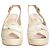 Prada Décolleté Platform Slingback Pelle Crema Crudo - vista 8
