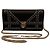 Dior Diorama Studded Black Leather Wallet on Chain