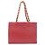 Borsa Chanel in pelle di agnello rossa Rosso - vista 2