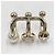 Ear Cuff Chanel in Oro con Falsa Perla e Strass D'oro - vista 2