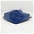 Borsa a tracolla Prada Triangle in pelle blu - vista 3