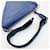 Borsa a tracolla Prada Triangle in pelle blu - vista 6