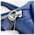 Borsa a tracolla Prada Triangle in pelle blu - vista 8