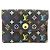 Louis Vuitton Multicolor Enveloppe Visitenkartenetui Schwarz Rot